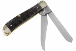 Case Mini Trapper Pocket Worn Grey Bone, Crandall Jig, 58414, 6207 CV Navaja -KNIVESANDTOOLS Ventas CE58414 02 case knives