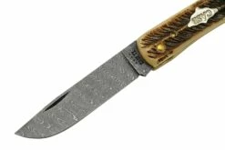 Case Sod Buser Jr 77461 Damascus Vintage Bone, Navaja -KNIVESANDTOOLS Ventas CE77461 03 case