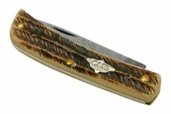 Case Sod Buser Jr 77461 Damascus Vintage Bone, Navaja -KNIVESANDTOOLS Ventas CE77461 06 case