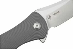 Civivi Synergy 4 C21018A-2 Gray G10, Nitro-V Blade, Satin Trailing Point, Navaja, Diseño De Jim O'Young -KNIVESANDTOOLS Ventas CIC21018A 2 05 civivi