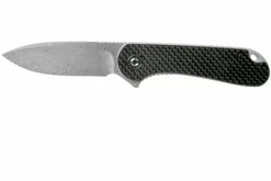 Civivi Elementum C907DS Damascus, Carbon Fibre & Black G10 Navaja
