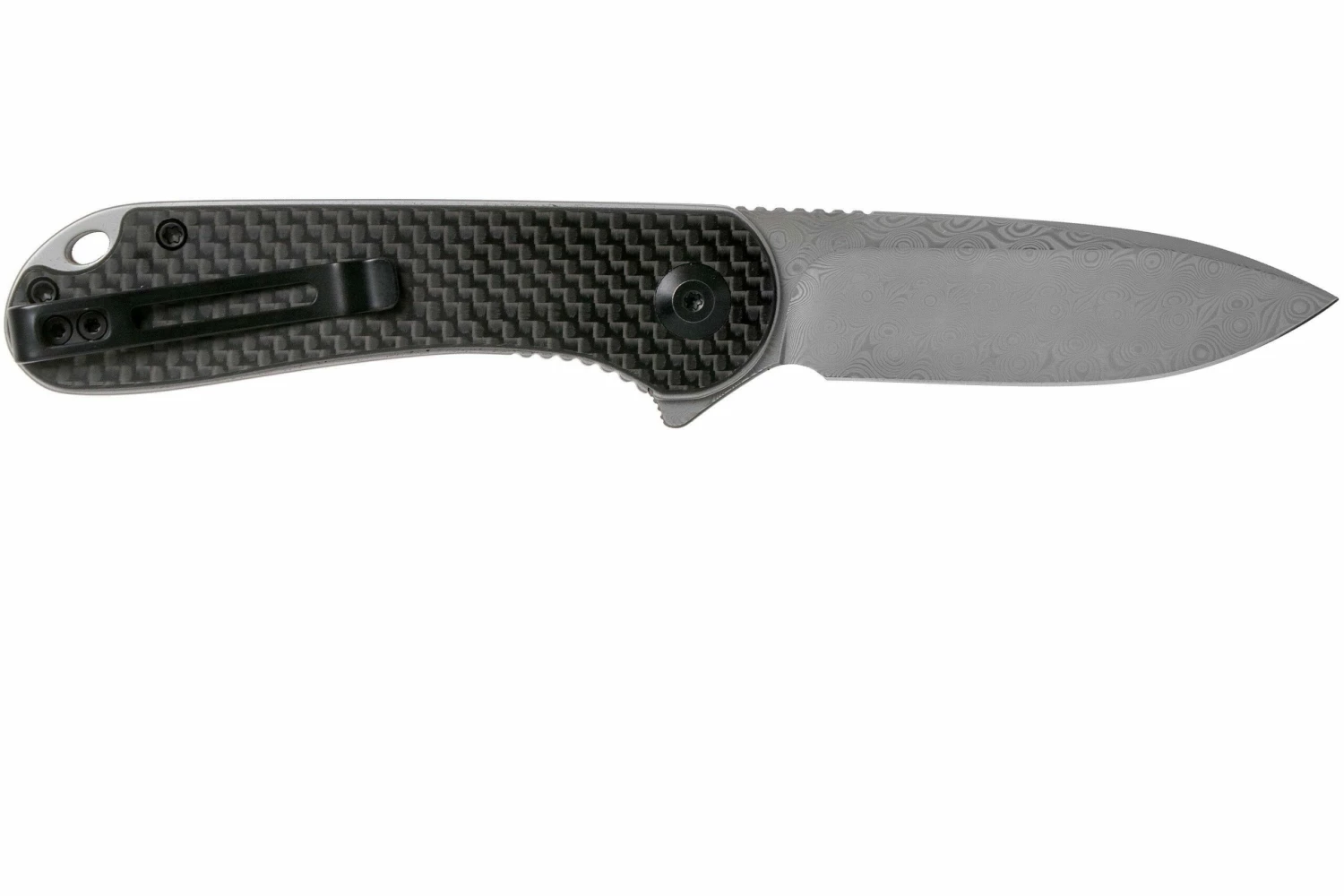 Civivi Elementum C907DS Damascus, Carbon Fibre & Black G10 Navaja 4 Civivi Elementum C907DS Damascus, Carbon Fibre & Black G10 Navaja - Imagen 2