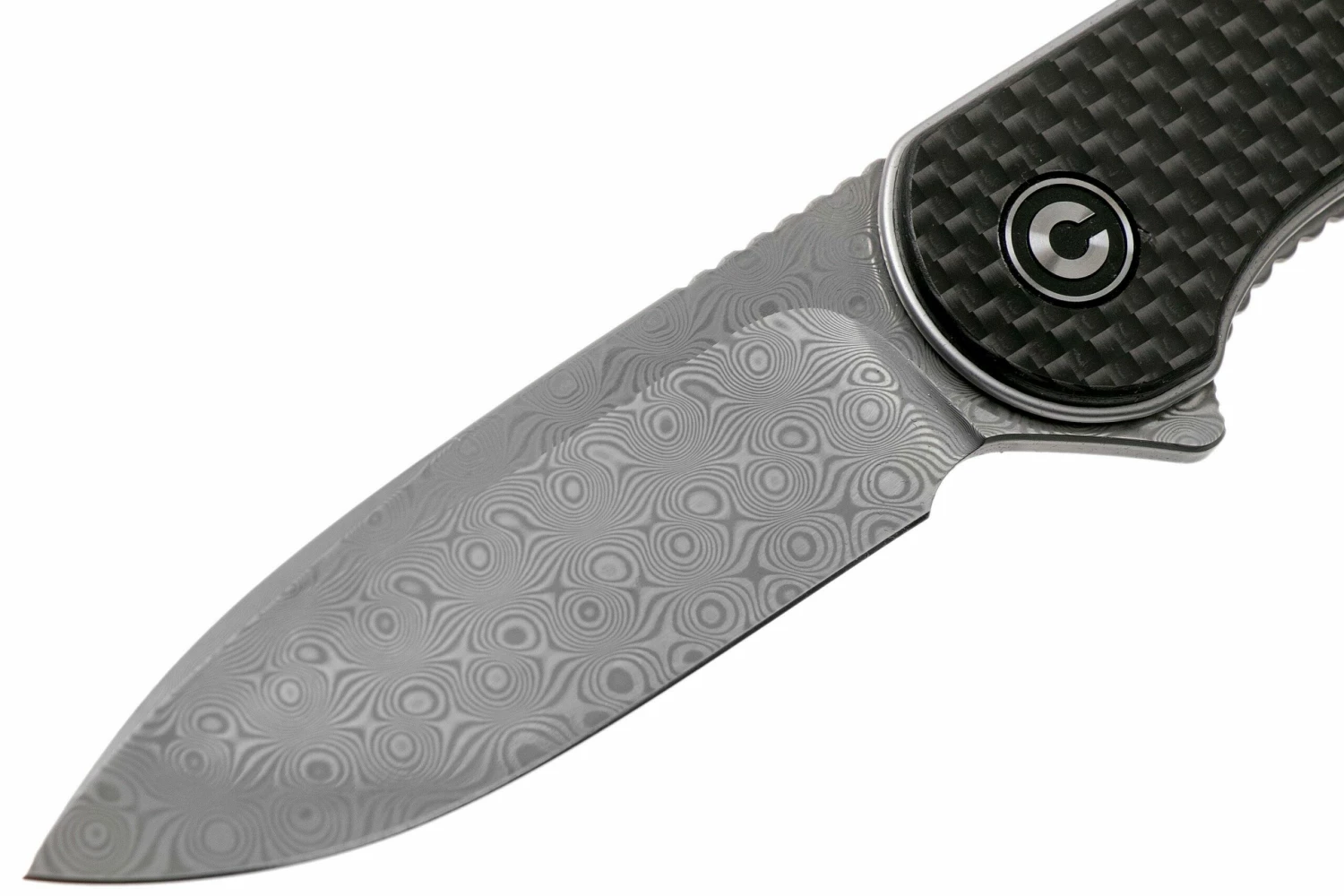 Civivi Elementum C907DS Damascus, Carbon Fibre & Black G10 Navaja 5 Civivi Elementum C907DS Damascus, Carbon Fibre & Black G10 Navaja - Imagen 3
