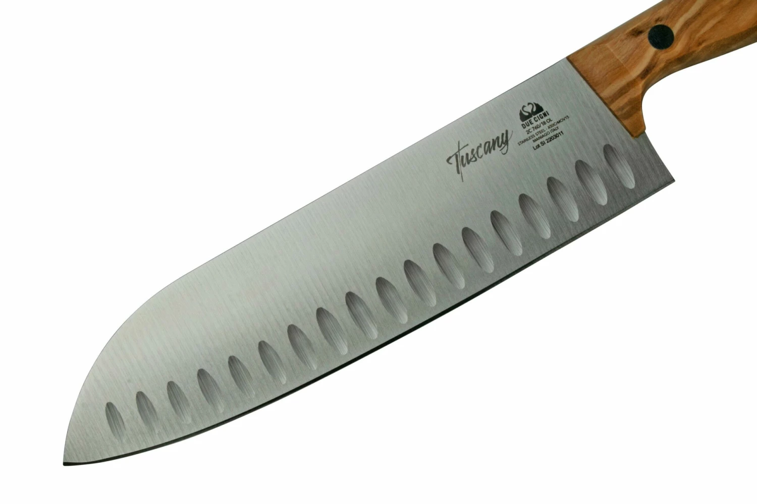 Due Cigni Tuscany DG2C760-18OL Santoku 18 Cm Madera De Olivo 5 Due Cigni Tuscany DG2C760-18OL Santoku 18 Cm Madera De Olivo - Imagen 3