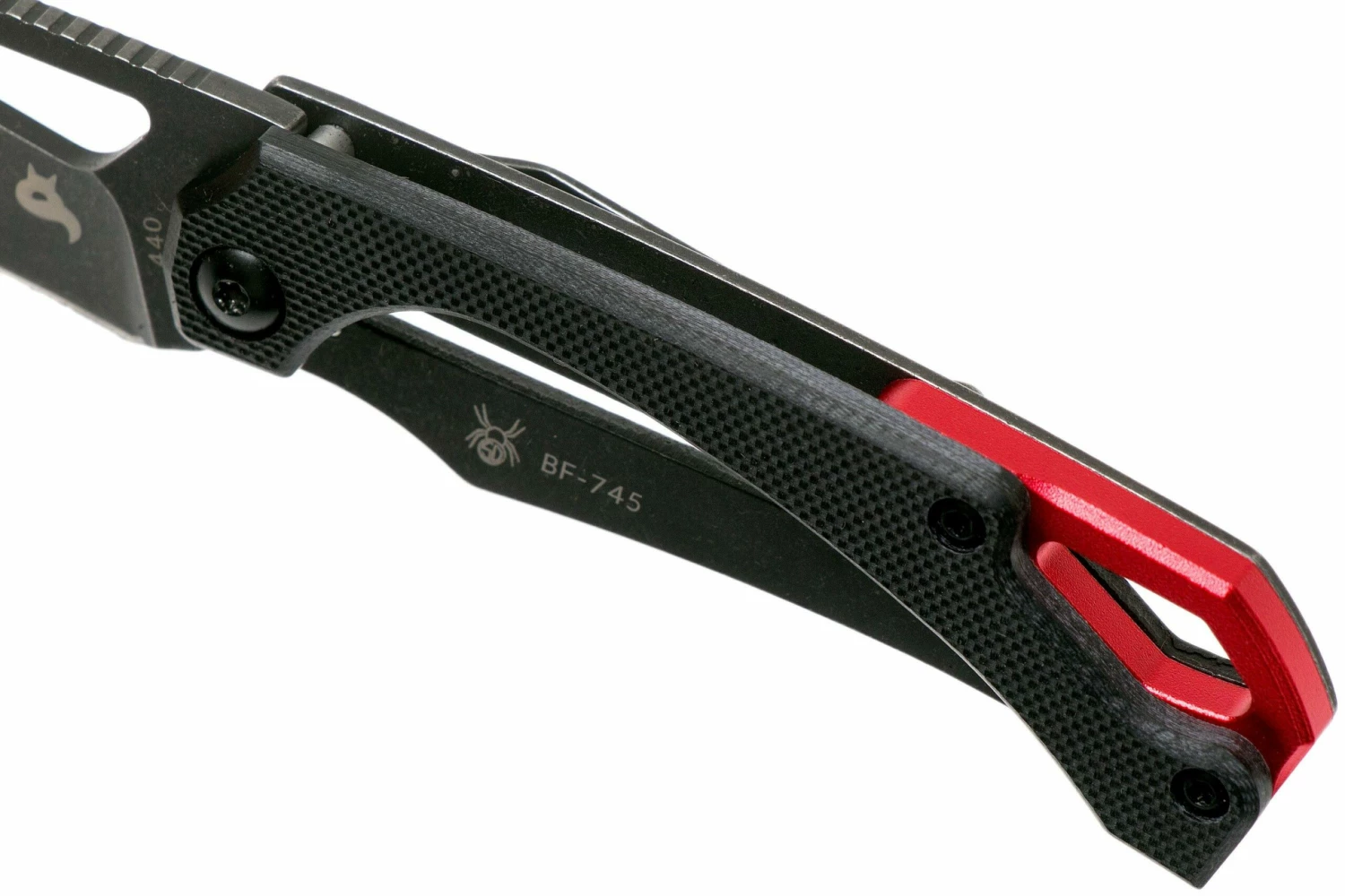 Fox Knives Racli BF-745 Black Fox, Blackwashed, Black G10 Navaja, Simonutti Design 9 Fox Knives Racli BF-745 Black Fox, Blackwashed, Black G10 Navaja, Simonutti Design - Imagen 7