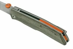 Fox Knives The Sicilian, Satin Green Micarta FX-525MI Navaja, Bob Terzuola Design -KNIVESANDTOOLS Ventas FOFX 525MI 07 fox