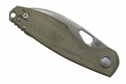 Fox Chilin FX-530-MOD Stonewashed M398, OD Green Micarta Navaja, Diseño Jesper Voxnaes -KNIVESANDTOOLS Ventas FOFX 530 MOD 06 fox