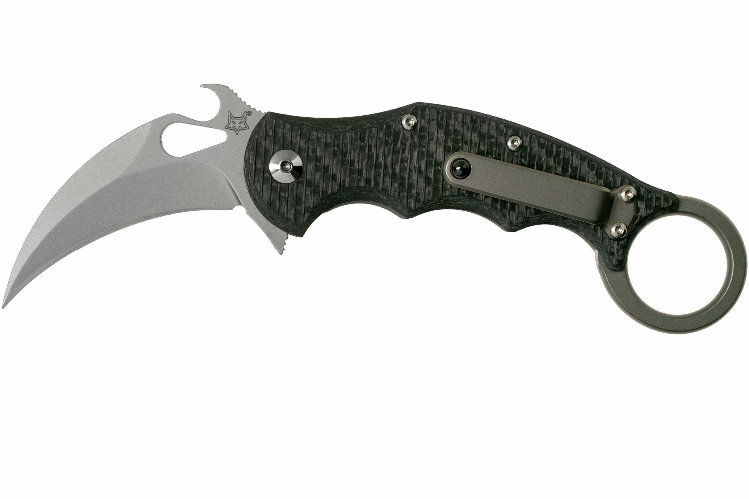 Fox Karambit Titanium Framelock Bead Blasted FX-599TiCS, Cuchillo Karambit 3 Fox Karambit Titanium Framelock Bead Blasted FX-599TiCS, Cuchillo Karambit