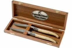 Fontenille Pataud Laguiole 2uds Juego De Cuchillos Para Carne Boj, LTC2LB -KNIVESANDTOOLS Ventas FPLTC2LB 07 fontenille pataud