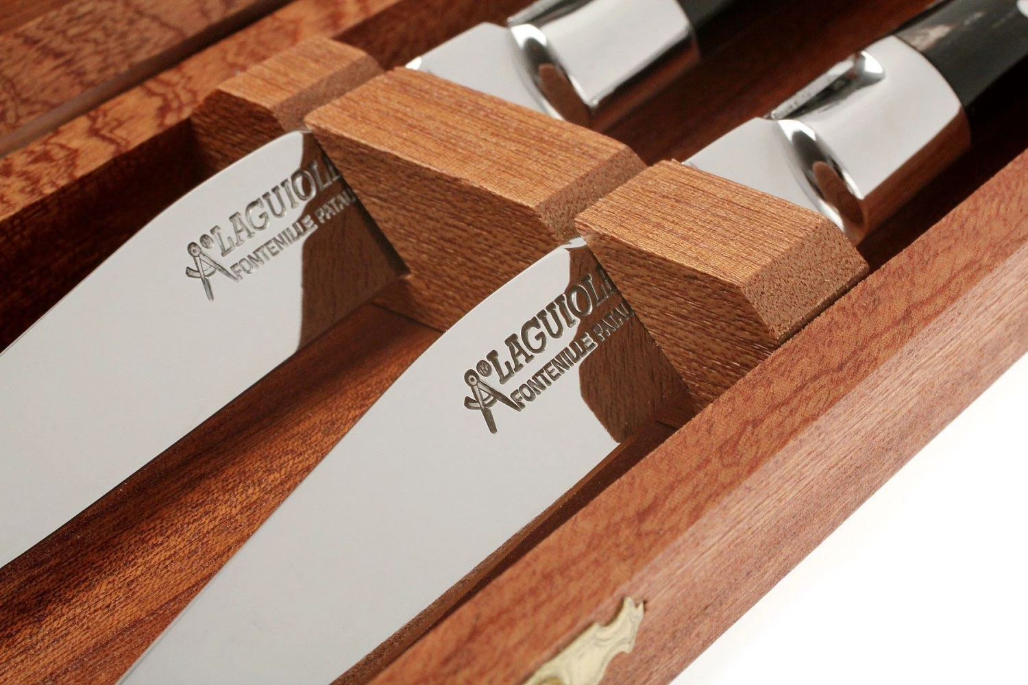 Fontenille Pataud 2uds Juego De Cuchillos Para Carne Cuerno De Búfalo 4 Fontenille Pataud 2uds Juego De Cuchillos Para Carne Cuerno De Búfalo - Imagen 2