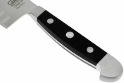 Güde Alpha Santoku Con Borde Granton, 1546/18 -KNIVESANDTOOLS Ventas GU1546 18 03 gude alpha santoku met kuiltjes gu1546 18 d3