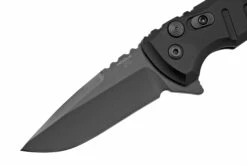 Hogue X1 Microflip All Black Droppoint Navaja 24176, Diseño Allen Elishewitz -KNIVESANDTOOLS Ventas HK24176 03 hogue