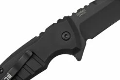 Hogue X1 Microflip All Black Droppoint Navaja 24176, Diseño Allen Elishewitz -KNIVESANDTOOLS Ventas HK24176 05 hogue