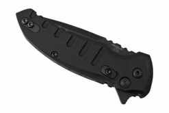 Hogue X1 Microflip All Black Droppoint Navaja 24176, Diseño Allen Elishewitz -KNIVESANDTOOLS Ventas HK24176 06 hogue