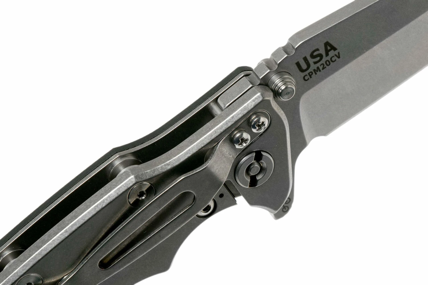 Rick Hinderer Eklipse 3.5” Harpoon Tanto, CPM 20CV, Stonewashed, Black G10 Navaja 8 Rick Hinderer Eklipse 3.5” Harpoon Tanto, CPM 20CV, Stonewashed, Black G10 Navaja - Imagen 6