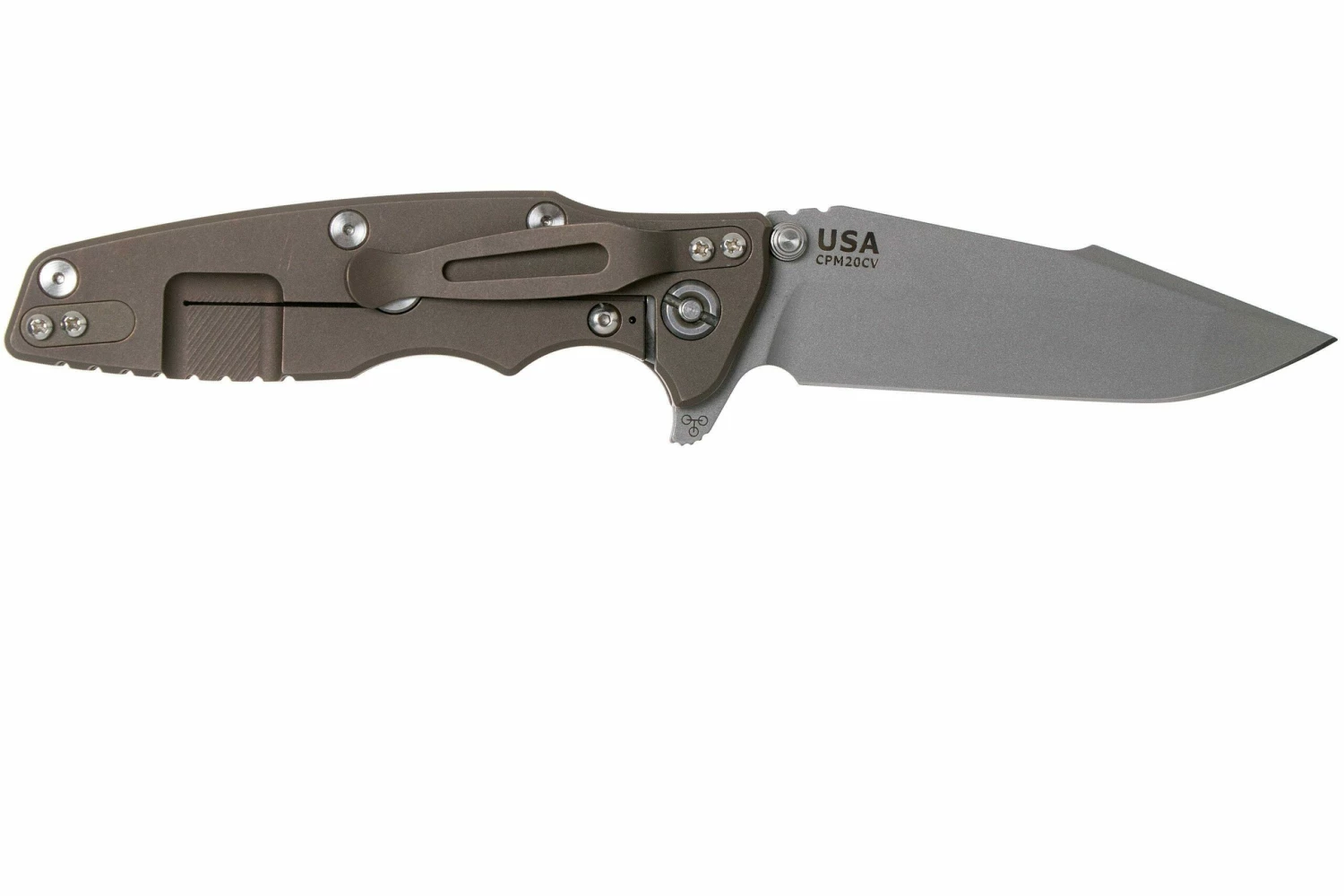 Rick Hinderer Eklipse 3.5" Harpoon Spanto 20CV Battle Bronze OD Green Navaja 4 Rick Hinderer Eklipse 3.5" Harpoon Spanto 20CV Battle Bronze OD Green Navaja - Imagen 2