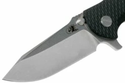 Rick Hinderer Jurassic Spearpoint 20CV Stonewash Black G10 Navaja -KNIVESANDTOOLS Ventas HRK JU SP SW BK 03 rick hinderer knives