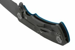 Rick Hinderer Project X, MagnaCut Clip Point, Working Finish, Blue G10 Navaja -KNIVESANDTOOLS Ventas HRK PJX MC CP WFL 04 rickhinderer