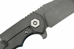 Rick Hinderer Project X, MagnaCut Clip Point, Working Finish, Blue G10 Navaja -KNIVESANDTOOLS Ventas HRK PJX MC CP WFL 05 rickhinderer