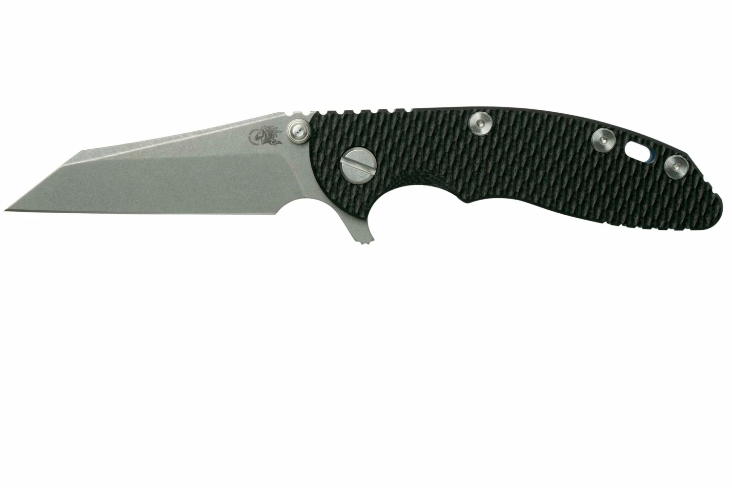 Rick Hinderer XM-18 3" Wharncliffe 20CV Acid Stonewash, Battle Blue, Black G10, Navaja 3 Rick Hinderer XM-18 3" Wharncliffe 20CV Acid Stonewash, Battle Blue, Black G10, Navaja