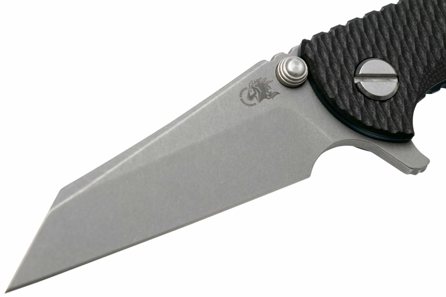 Rick Hinderer XM-18 3" Wharncliffe 20CV Acid Stonewash, Battle Blue, Black G10, Navaja 5 Rick Hinderer XM-18 3" Wharncliffe 20CV Acid Stonewash, Battle Blue, Black G10, Navaja - Imagen 3