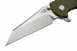Rick Hinderer XM-18 3.5" Wharncliffe Fatty S45VN, Bronce Lavado A La Piedra Verde OD G10 Navaja -KNIVESANDTOOLS Ventas HRK XM18 35 FW45 SOB 03 rickhinderer