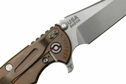 Rick Hinderer XM-18 3.5" Wharncliffe Fatty S45VN, Bronce Lavado A La Piedra Verde OD G10 Navaja -KNIVESANDTOOLS Ventas HRK XM18 35 FW45 SOB 05 rickhinderer