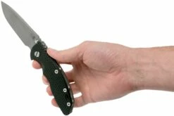 Rick Hinderer XM18 3,5” Non-Flipper Spearpoint Working Finish, Black G10 -KNIVESANDTOOLS Ventas HRK XM18 35 NFWF BK 08 rick hinderer knives