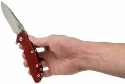 Rick Hinderer XM18 3,5” 20CV Slicer, Red G10 Navaja -KNIVESANDTOOLS Ventas HRK XM18 35 SLSW RD 08 rick hinderer knives