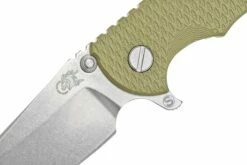 Rick Hinderer XM18 3.5" Skinny Sheepsfoot 20CV, Translucent Green G10 Navaja -KNIVESANDTOOLS Ventas HRK XM18 35 SSSW TG 05 rickhinderer