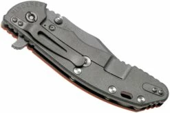 Rick Hinderer XM-24 4” Bowie, CPM 20CV, Working Finish, Orange G10 Navaja -KNIVESANDTOOLS Ventas HRK XM24 BW WF OR 04 rick hinderer knives