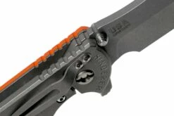 Rick Hinderer XM-24 4” Bowie, CPM 20CV, Working Finish, Orange G10 Navaja -KNIVESANDTOOLS Ventas HRK XM24 BW WF OR 06 rick hinderer knives