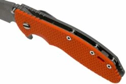 Rick Hinderer XM-24 4” Bowie, CPM 20CV, Working Finish, Orange G10 Navaja -KNIVESANDTOOLS Ventas HRK XM24 BW WF OR 07 rick hinderer knives