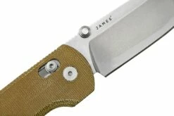 The James Brand The Kline OD Green Stainless Micarta JAKN120127-00 Navaja -KNIVESANDTOOLS Ventas JAKN120127 00 05 jamesbrand