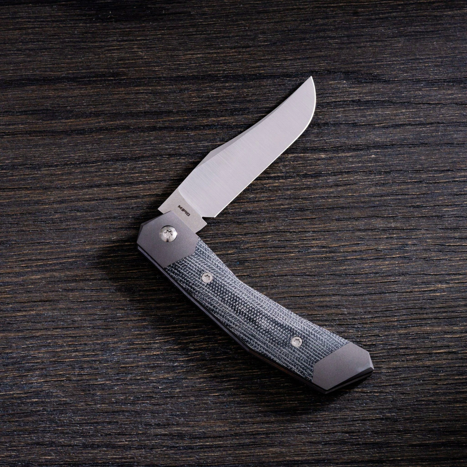 Jack Wolf Cyborg Jack CYBO-01-BLK Black Canvas Micarta, Navaja Slipjoint 5 Jack Wolf Cyborg Jack CYBO-01-BLK Black Canvas Micarta, Navaja Slipjoint - Imagen 3