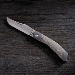 Jack Wolf Cyborg Jack CYBO-01-GRN Green Canvas Micarta, Navaja Slipjoint