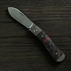 Jack Wolf K9 Jack, Red Dark Matter Fat Carbon K9-01-DMR Navaja Slipjoint