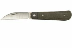 Jack Wolf Laid Back Jack, Green Canvas Micarta LAIDB-01-GRN Navaja Slipjoint