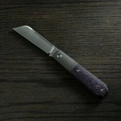 Jack Wolf Midnight Jack, Fat Carbon Purple Haze MIDNI-01-FCP Navaja Slipjoint