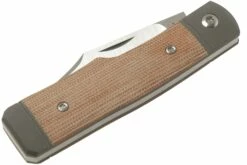 Jack Wolf Sharpshooter Jack, Natural Canvas Micarta SHSH-MNA Navaja Slipjoint -KNIVESANDTOOLS Ventas JW SHSH MNA 06 jack