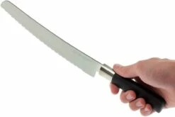 Kai Wasabi Black Cuchillo De Pan 23cm 6723B -KNIVESANDTOOLS Ventas KAWB 6723B 07 kai wasabi black broodmes kawb 6723b 07