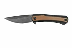 Kansept Kratos K1024A8 Black, Brown Micarta Navaja, Diseño Ostap Hel
