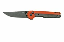 Kansept EDC Tac K2009A7 Blackwashed CPM-S35VN, Orange G10 Navaja, Diseño Mikkel Willumsen