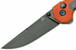 Kansept EDC Tac K2009A7 Blackwashed CPM-S35VN, Orange G10 Navaja, Diseño Mikkel Willumsen -KNIVESANDTOOLS Ventas KSK2009A7 03 kansept