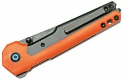 Kansept EDC Tac K2009A7 Blackwashed CPM-S35VN, Orange G10 Navaja, Diseño Mikkel Willumsen -KNIVESANDTOOLS Ventas KSK2009A7 04 kansept