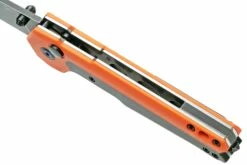 Kansept EDC Tac K2009A7 Blackwashed CPM-S35VN, Orange G10 Navaja, Diseño Mikkel Willumsen -KNIVESANDTOOLS Ventas KSK2009A7 07 kansept