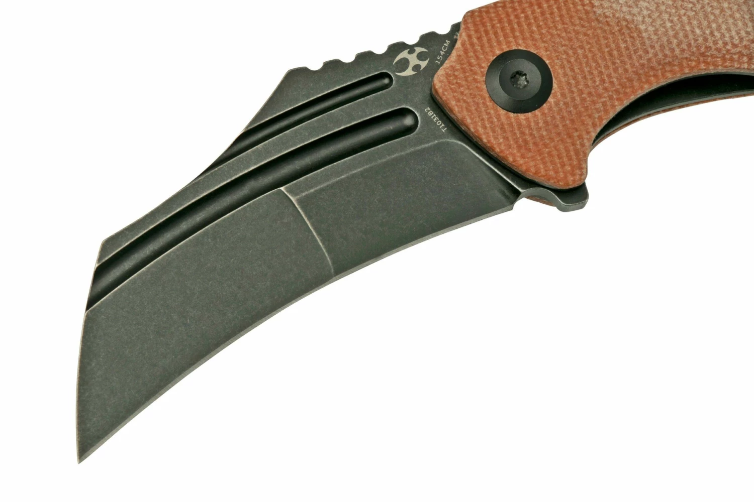 Kansept KTC3, T1031B2 Black, Brown Micarta Navaja, Diseño Justin Koch 5 Kansept KTC3, T1031B2 Black, Brown Micarta Navaja, Diseño Justin Koch - Imagen 3