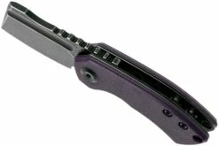 Kansept Mini Korvid T3030A3 Blackwashed, Purple G10 Navaja, Justin Koch Design -KNIVESANDTOOLS Ventas KST3030A3 06 kansept