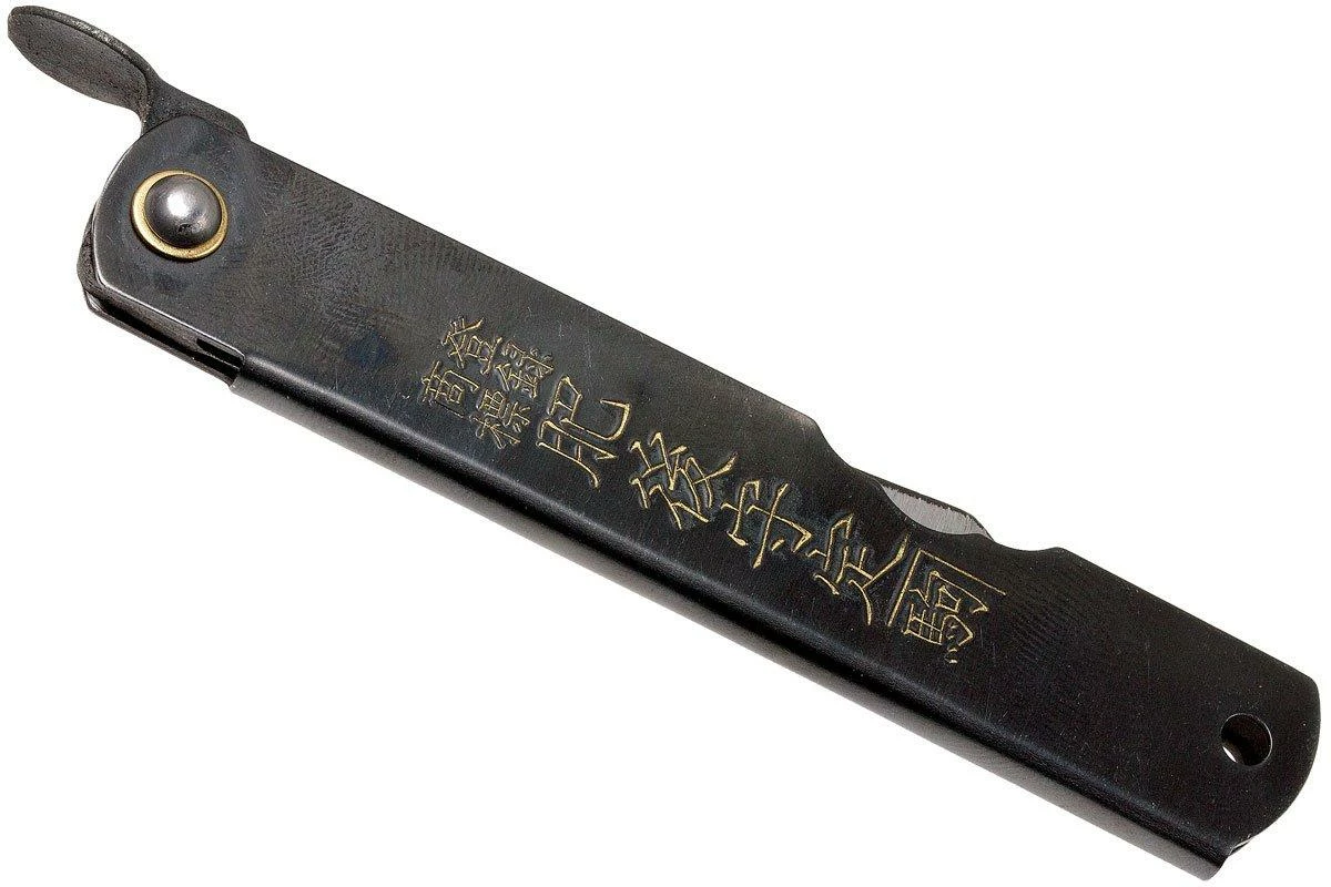 Higonokami Navaja 7,4 Cm KT-HIGO07BL, SK-acero Al Carbono, Negro 6 Higonokami Navaja 7,4 Cm KT-HIGO07BL, SK-acero Al Carbono, Negro - Imagen 4