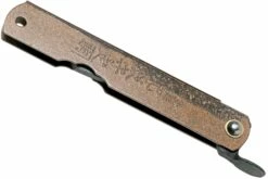 Higonokami Navaja 7,3 Cm HIGOC2B, Blue Paper Steel, Brown Black Glitter -KNIVESANDTOOLS Ventas KT HIGOC2B 04 higonokami